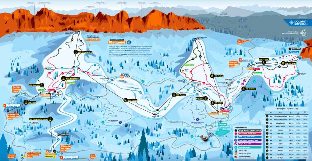 carezza ski map