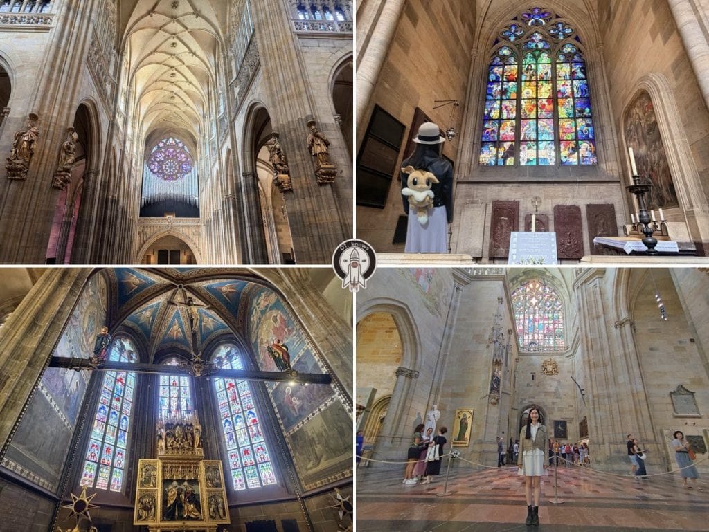 捷克【布拉格城堡區Prague Castle】Hradčany|聖維特主教座堂St. Vitus Cathedral—舊皇宮Old Royal Palace—聖喬治大殿 St. George’s Basilica—黃金巷Golden Lane—黑塔瞭望台Black tower|Prague Castle 1-Day Trip 5 성 비투스 대성당